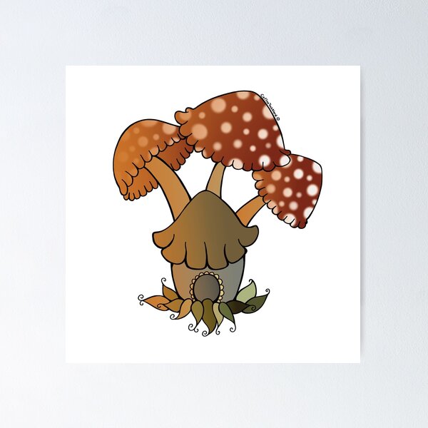 Item preview, Linda casa de hongos designed and sold by CoffeeTechNerd.