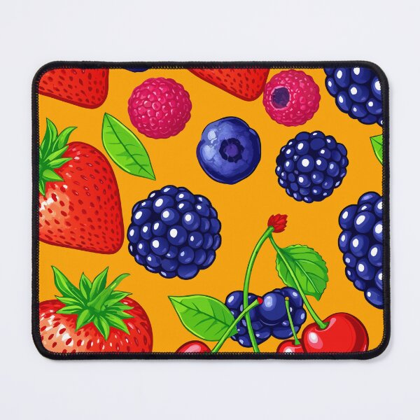 Item preview, Colorful Berry Fruit Pattern – Seamless Summer-Inspired Design designed and sold by Royalsticker.