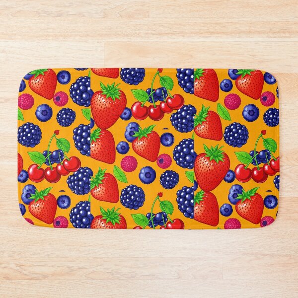 Item preview, Colorful Berry Fruit Pattern – Seamless Summer-Inspired Design designed and sold by Royalsticker.