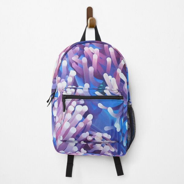 Item preview, Purple and Blue Anemones with Fish - Colorful Underwater Illustration designed and sold by Ambiance Sauvage.