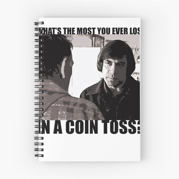 Item preview, Anton Chigurh Coin Toss Quote No Country For Old Men designed and sold by KlaudiaHertzog.