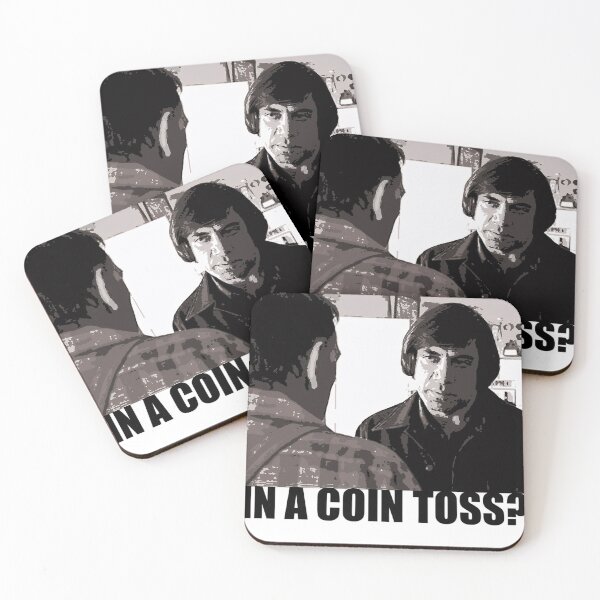 Item preview, Anton Chigurh Coin Toss Quote No Country For Old Men designed and sold by KlaudiaHertzog.
