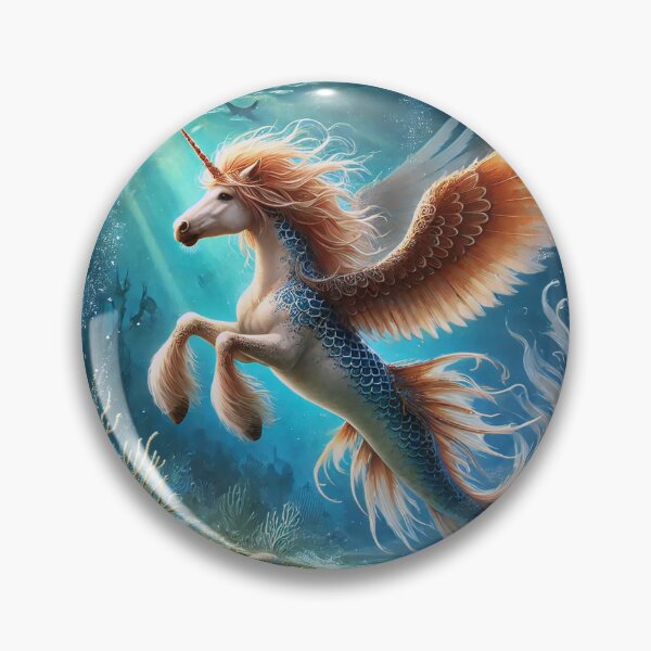 Item preview, Topaz Pegasus Unicorn Murmaid  - Guardian of KaiMu Waters designed and sold by WildlyAiyana.