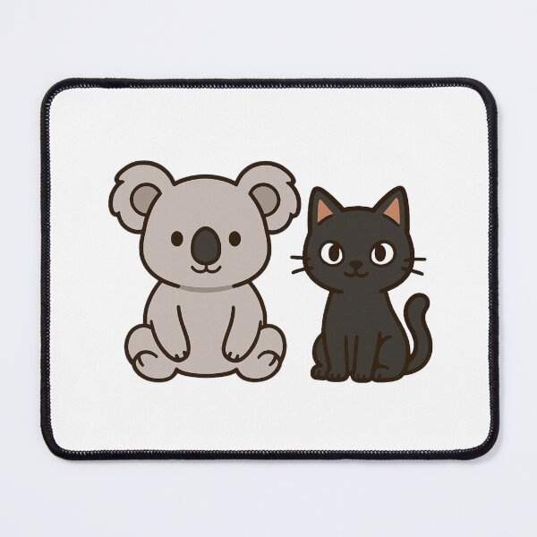 Item preview, Cute Cartoon Koala With a Black Cat designed and sold by Confuzz1ed.