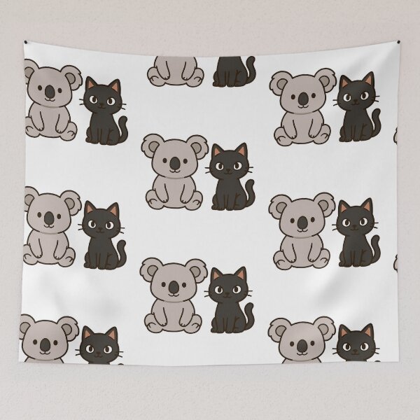 Item preview, Cute Cartoon Koala With a Black Cat designed and sold by Confuzz1ed.