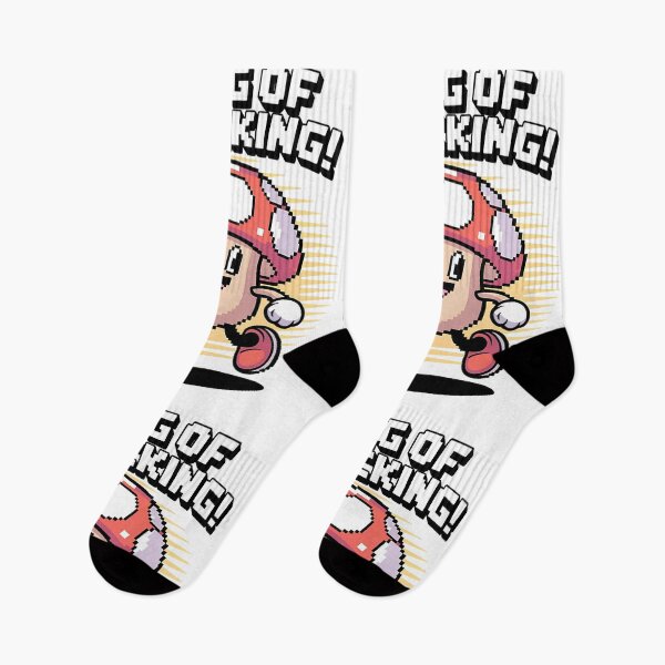 Item preview, King of Snacking Pixel Mushroom Tee designed and sold by OhMyCotton.