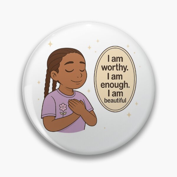 Item preview, Empowering Affirmation Shirt for Black Kids – I Am Worthy, Enough, Beautiful" designed and sold by Admoore7.