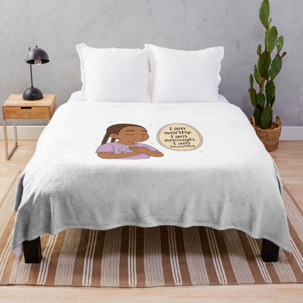 Item preview, Empowering Affirmation Shirt for Black Kids – I Am Worthy, Enough, Beautiful" designed and sold by Admoore7.