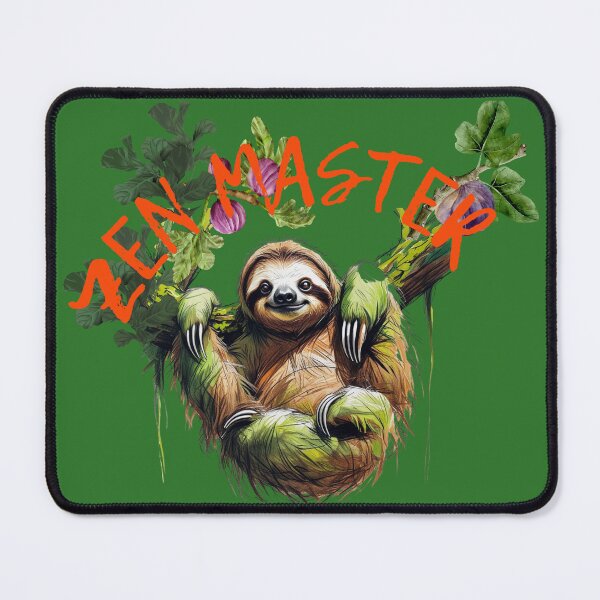 Item preview, Zen Sloth – Cute & Relaxing Slow Life Jungle Art designed and sold by dotitoko.
