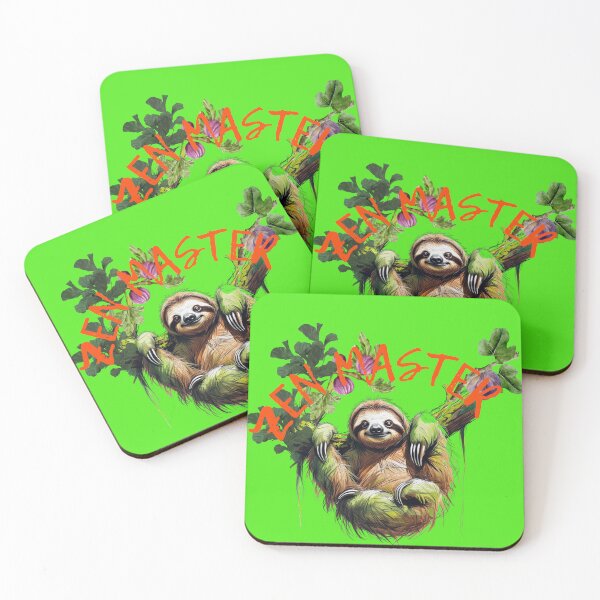 Item preview, Zen Sloth – Cute & Relaxing Slow Life Jungle Art designed and sold by dotitoko.