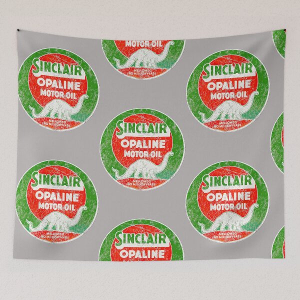 Item preview, Sinclair Opaline Vintage Dinosaur Motor Oil Gas Station Sign designed and sold by BenjaminRey.