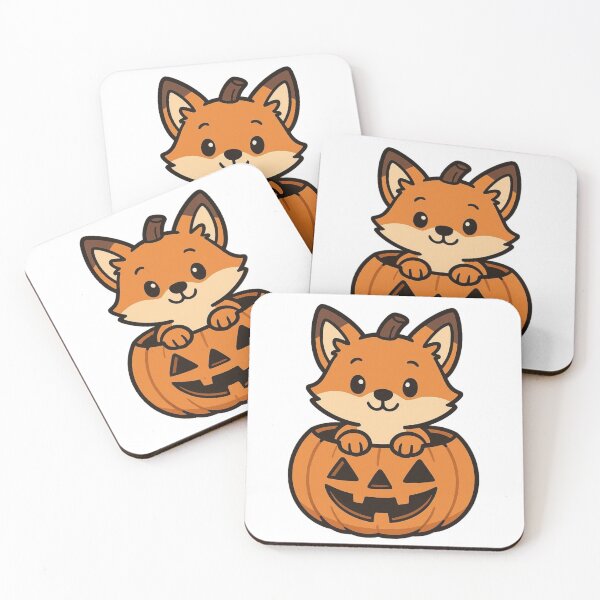 Item preview, Cute Cartoon Fox Peeking Out From a Pumpkin designed and sold by Confuzz1ed.
