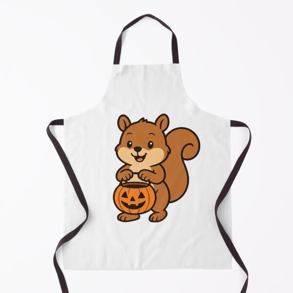 Item preview, Cute Cartoon Squirrel Carrying a Pumpkin Candy Bucket designed and sold by Confuzz1ed.