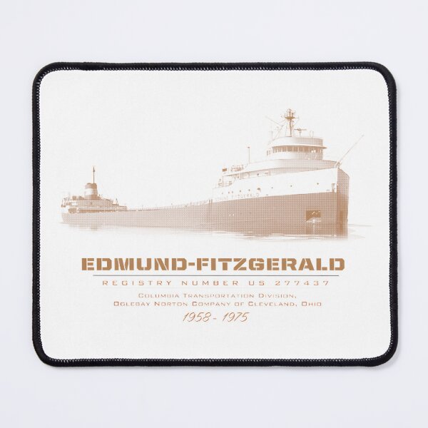 Item preview, Edmund Fitzgerald Ship - Vintage Great Lakes Freighter Maritime Art designed and sold by BenjaminRey.