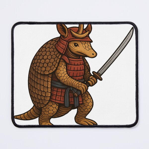 Item preview, Samurai Armadillo – Warrior Animal with Katana designed and sold by DMSdesigns1.
