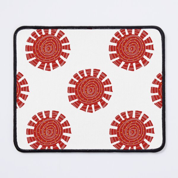 Item preview, Geometric Red Circle Pattern on White designed and sold by Onulodesign.
