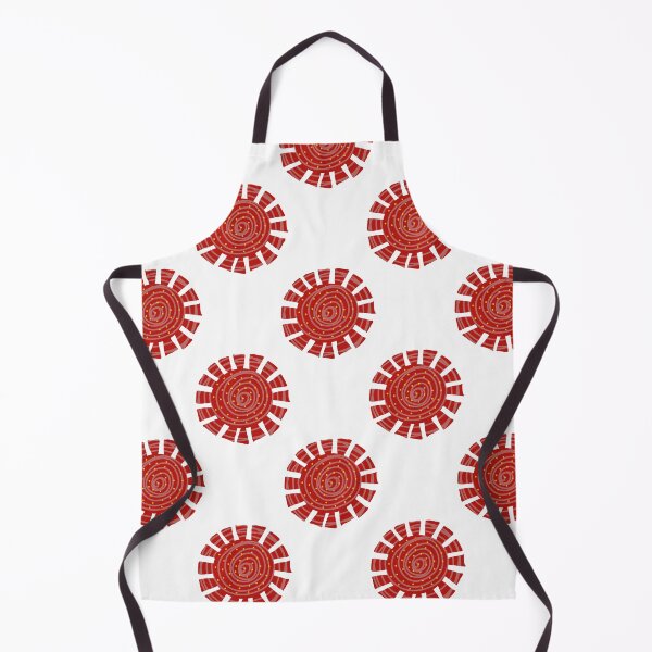 Item preview, Geometric Red Circle Pattern on White designed and sold by Onulodesign.
