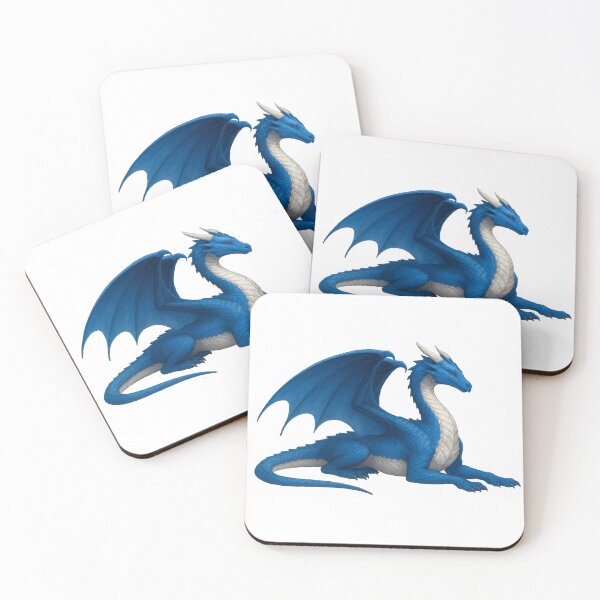 Item preview, Azure Dragon – Majestic Blue Fantasy Creature designed and sold by Hatchling Hollow.