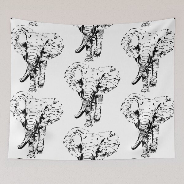 Item preview, Minimalist Vector Elephant Line Art Animal Illustration designed and sold by jayson salvador.