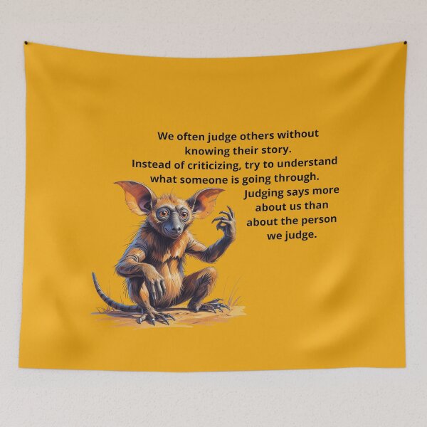 Item preview, Funny Aye-Aye – Exotic Big Ears Creature Art designed and sold by dotitoko.