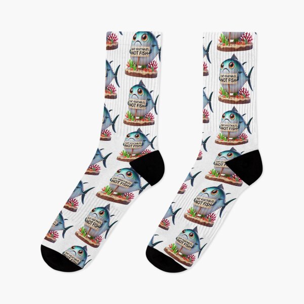 Item preview, Fish Says: Eat Vegetables, Not Fish designed and sold by AleksKos.