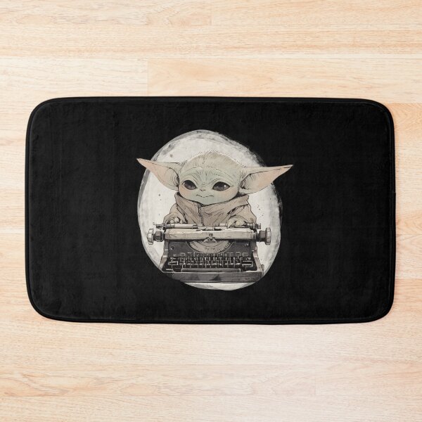 Item preview, BABY YODA WITH TYPEWRITER designed and sold by LIS AND MELIVERSO.