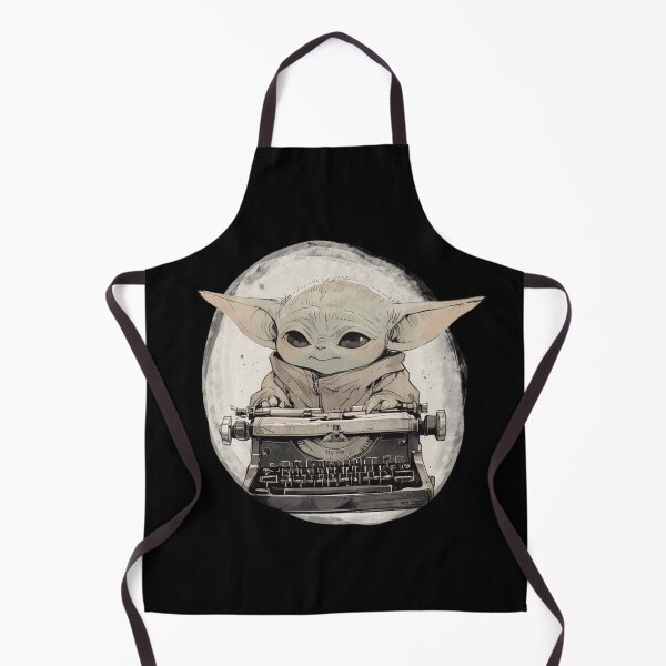 Item preview, BABY YODA WITH TYPEWRITER designed and sold by LIS AND MELIVERSO.