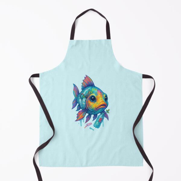 Item preview, Fish & Bottles – Ocean Plastic Pollution Awareness Art designed and sold by AddictiveDesign.