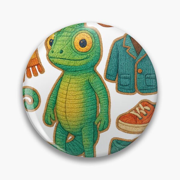 Item preview, Stylish Chameleon Wardrobe Glow-Up Patch designed and sold by #Adulting Central.