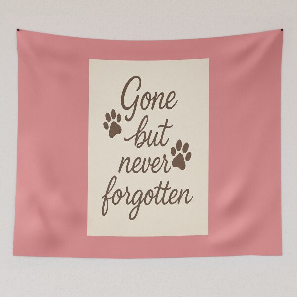 Item preview, Gone But Never Forgotten – Pet Memorial Script Design   designed and sold by Gazmerch.