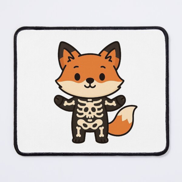 Item preview, Cute Cartoon Fox Dressed as a Skeleton designed and sold by Confuzz1ed.
