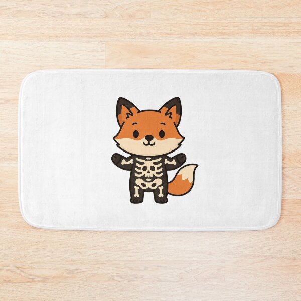 Item preview, Cute Cartoon Fox Dressed as a Skeleton designed and sold by Confuzz1ed.