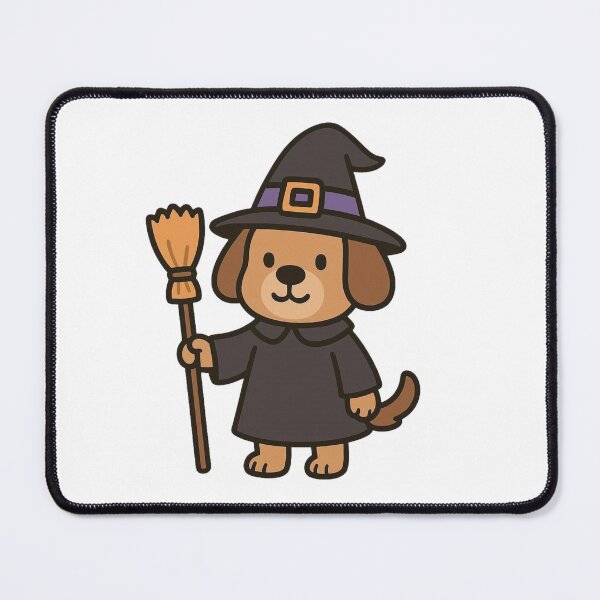 Item preview, Cute Cartoon Dog Dressed as a Witch designed and sold by Confuzz1ed.