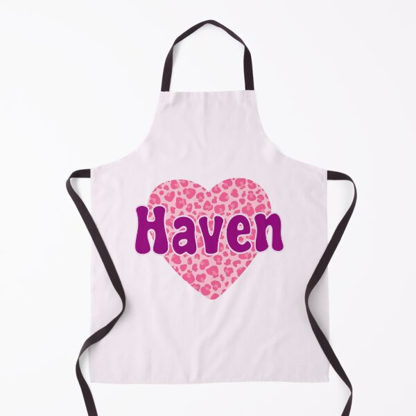 Item preview, Haven Name Pink Leopard Heart designed and sold by Jeallan Designs.