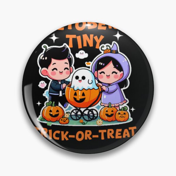 Item preview, October's Tiny Trick-or-Treat | Cute Halloween Family  designed and sold by Abibless1998.