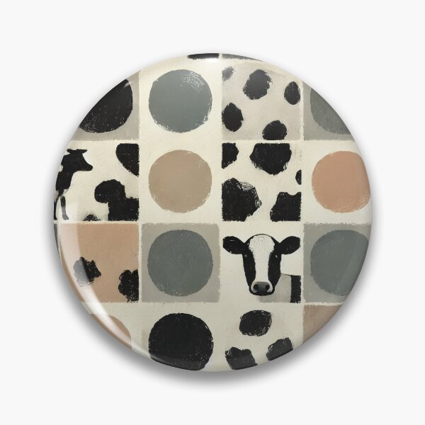 Item preview, Modern Brushed Cowhide – Minimalist Spot Pattern designed and sold by Silmoyo.