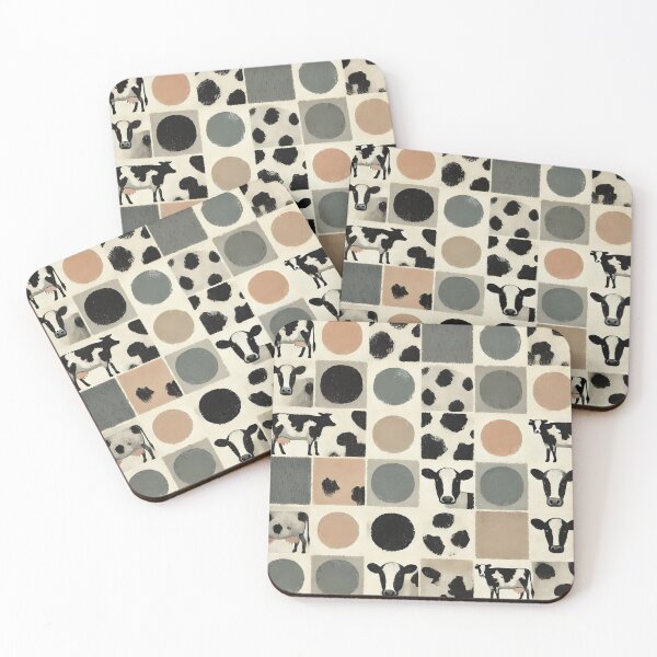 Item preview, Modern Brushed Cowhide – Minimalist Spot Pattern designed and sold by Silmoyo.