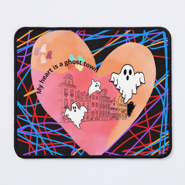 Item preview, My Heart Is a Ghost Town – Colorful Emotional Ghost Art designed and sold by dotitoko.
