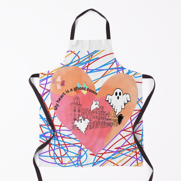 Item preview, My Heart Is a Ghost Town – Colorful Emotional Ghost Art designed and sold by dotitoko.