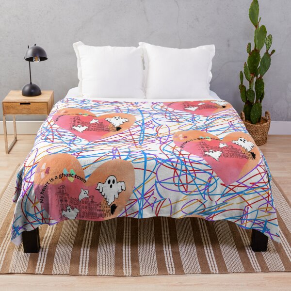 Item preview, My Heart Is a Ghost Town – Colorful Emotional Ghost Art designed and sold by dotitoko.
