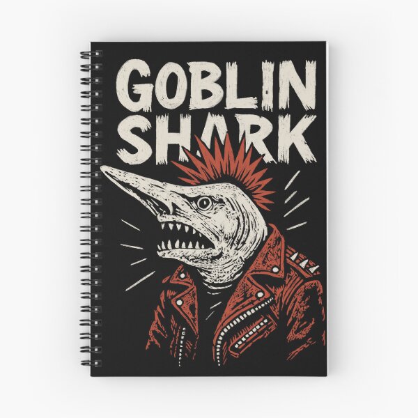 Aperçu de l'œuvre Requin gobelin, créature des profondeurs punk rock créée et vendue par ChunkByChunk.