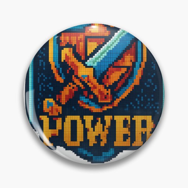 Item preview, Pixel Quest Sword & Shield – Retro 8-Bit Hex-Art Gaming Design designed and sold by TONSNAP.