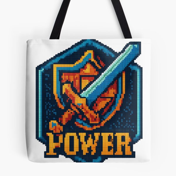 Item preview, Pixel Quest Sword & Shield – Retro 8-Bit Hex-Art Gaming Design designed and sold by TONSNAP.