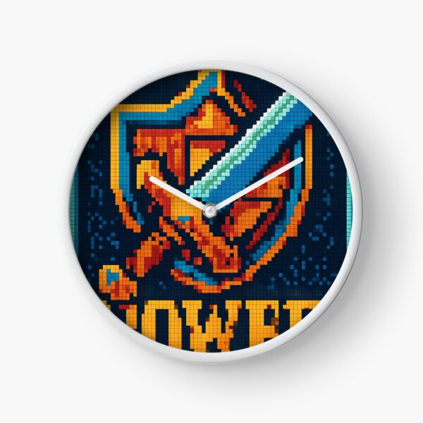 Item preview, Pixel Quest Sword & Shield – Retro 8-Bit Hex-Art Gaming Design designed and sold by TONSNAP.