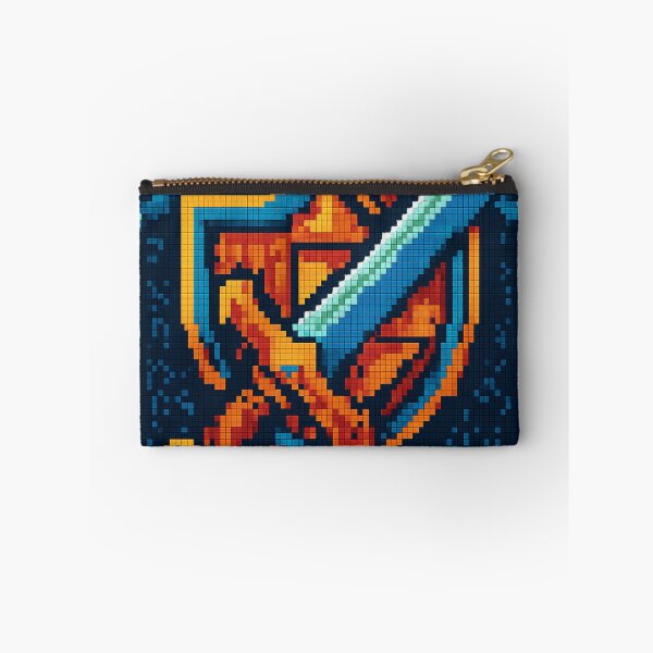 Item preview, Pixel Quest Sword & Shield – Retro 8-Bit Hex-Art Gaming Design designed and sold by TONSNAP.