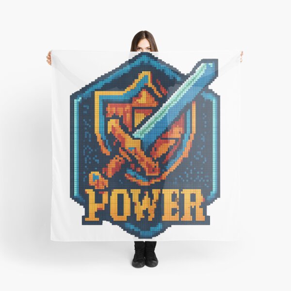 Item preview, Pixel Quest Sword & Shield – Retro 8-Bit Hex-Art Gaming Design designed and sold by TONSNAP.