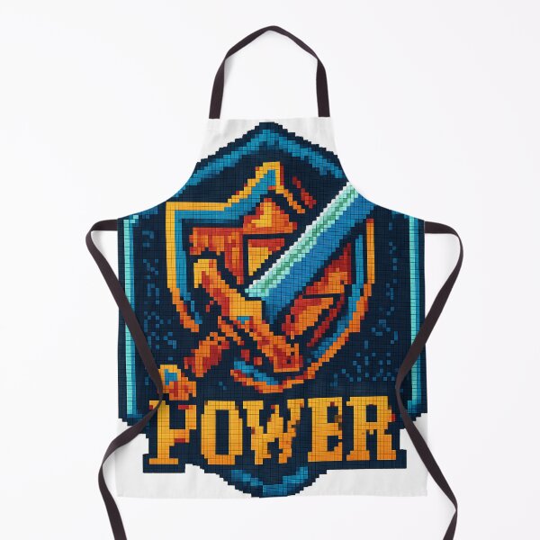 Item preview, Pixel Quest Sword & Shield – Retro 8-Bit Hex-Art Gaming Design designed and sold by TONSNAP.