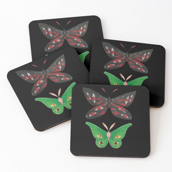 Item preview, Scary Moth and Luna Moth designed and sold by fern.prints.