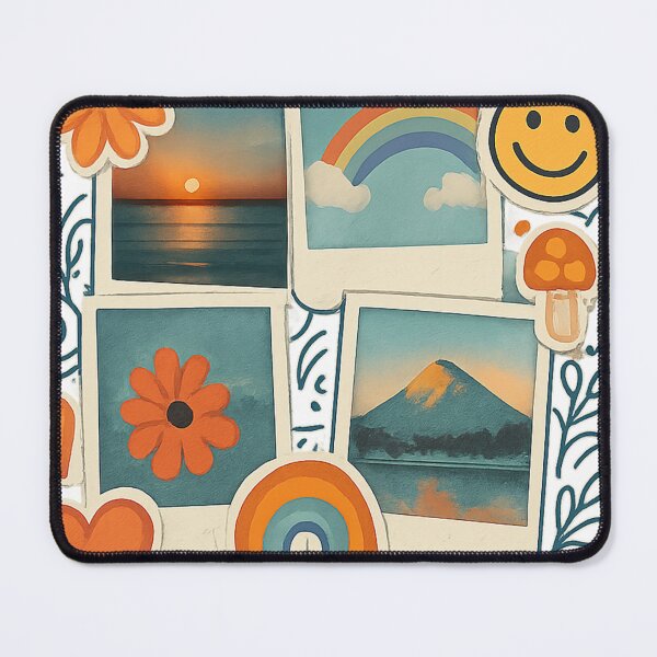 Item preview, Structured Scrapbook Collage – Vintage Doodle Hex-Art Design designed and sold by TONSNAP.