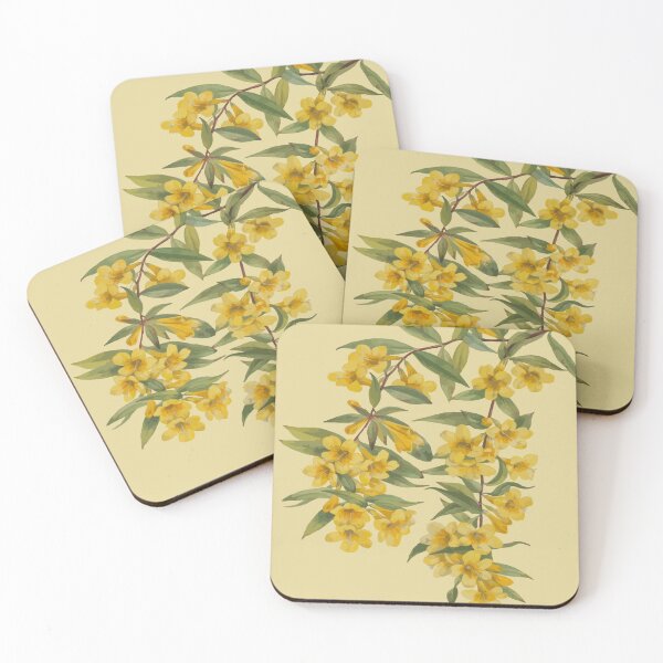 Item preview, Yellow Jasmine Vintage Botanical Vector Illustration designed and sold by taiche.